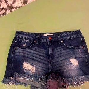BKE CUTOFF frayed shorts